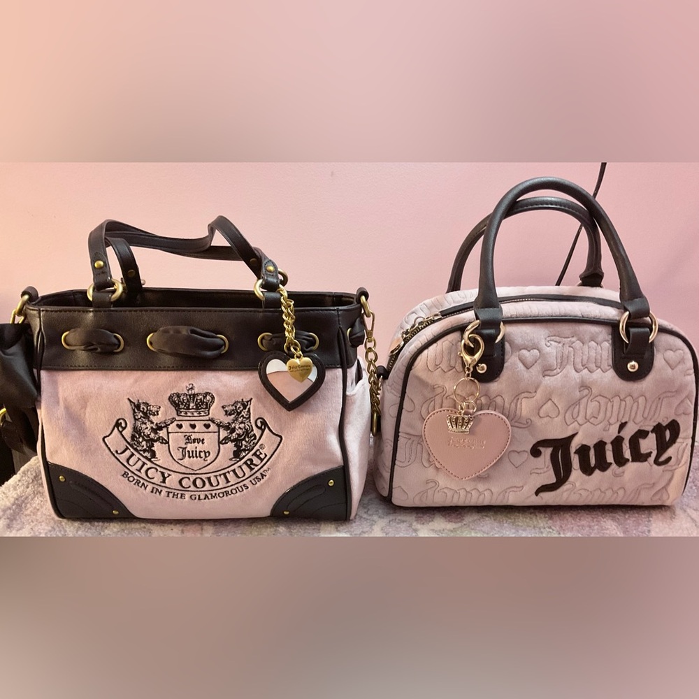 Juicy Couture Heritage core tote and Juicy Couture Vintage dreams satchel